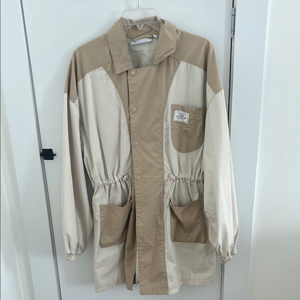 Two-Tone Beige and Cream Jacket